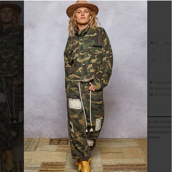 POL Camouflage Patchwork Pants - Picture 2 of 12